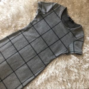 Charcoal Gray Bodycon Midi Dress